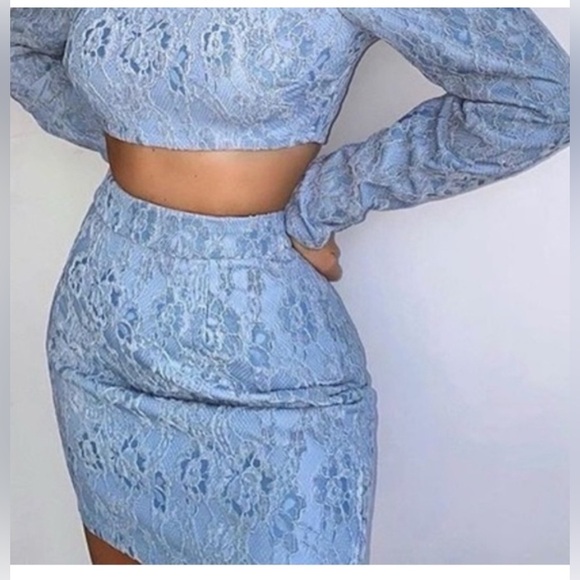 naked wardrobe Dresses & Skirts - New Naked Wardrobe Women Blue High Mini Skirt Size Medium